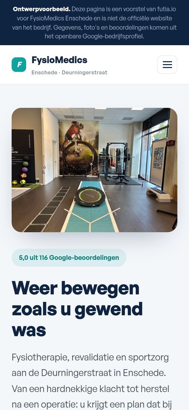 Een praktijk waar herstel meetbaar wordt gemaakt · Op mobiel