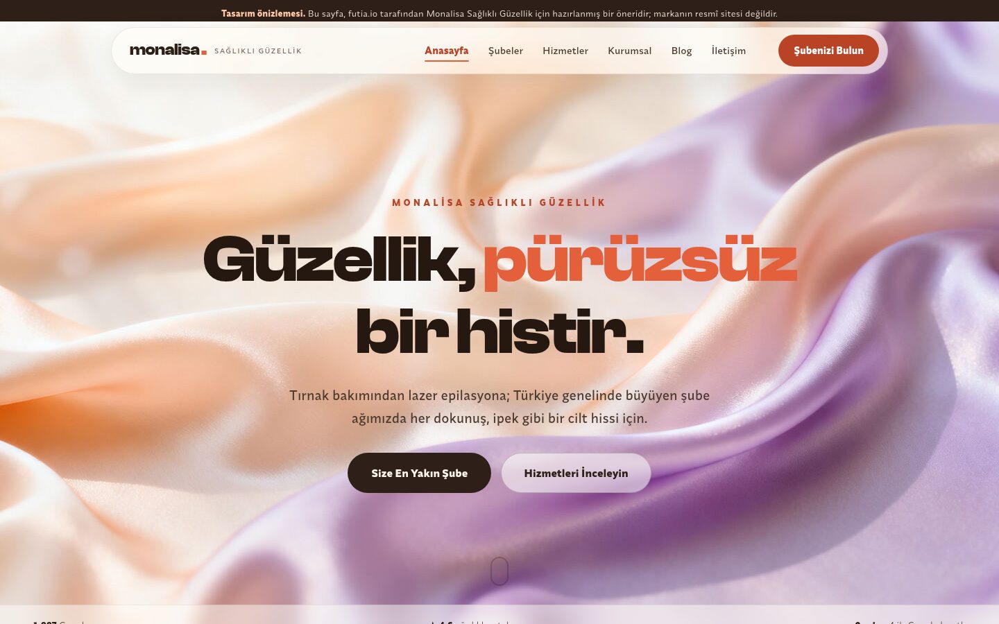 Keten met 46 vestigingen en een centrale site plus microsites · Op desktop